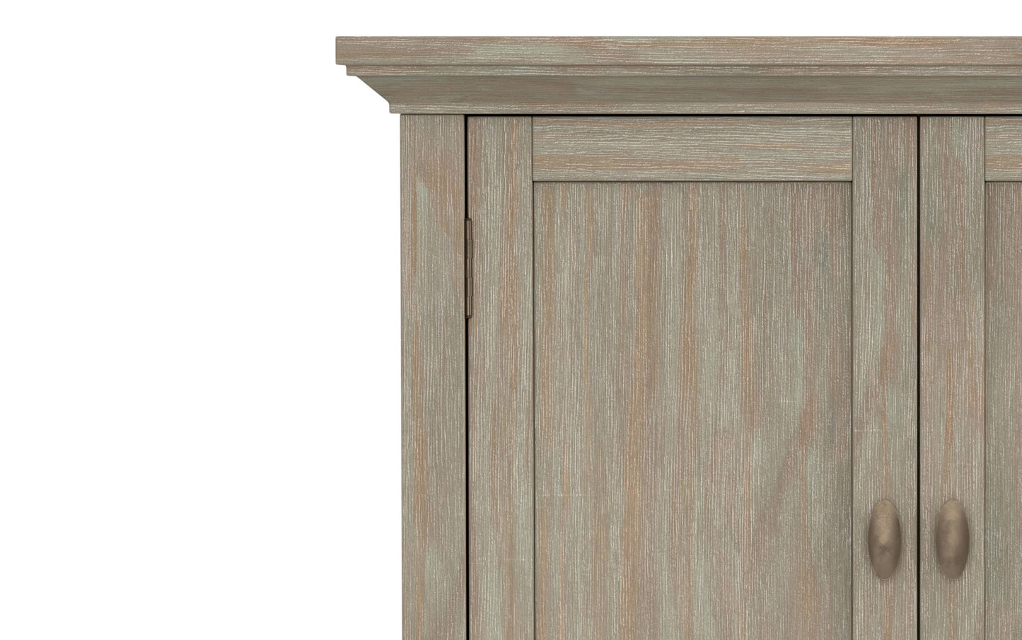 Distressed Grey | Redmond 32 inch Low Storage Cabinet