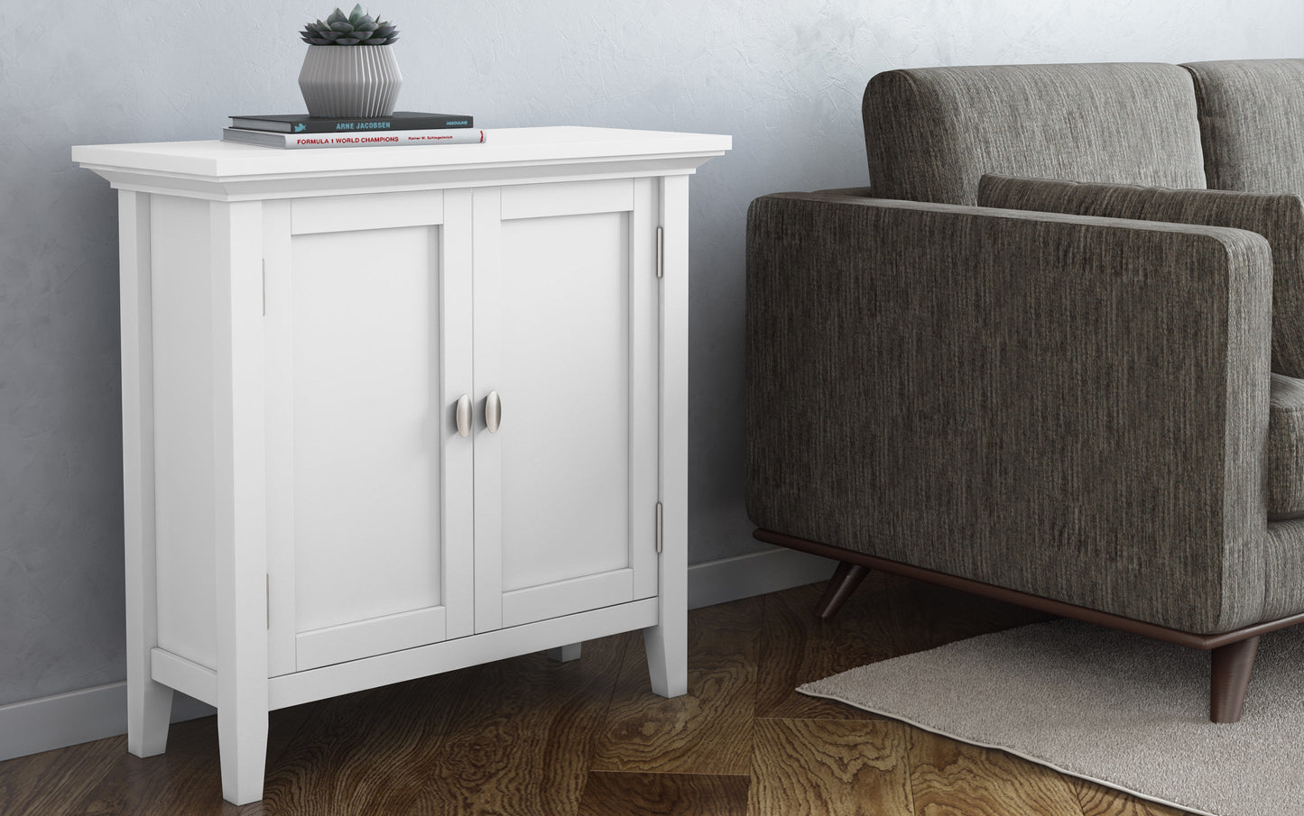 White | Redmond 32 inch Low Storage Cabinet