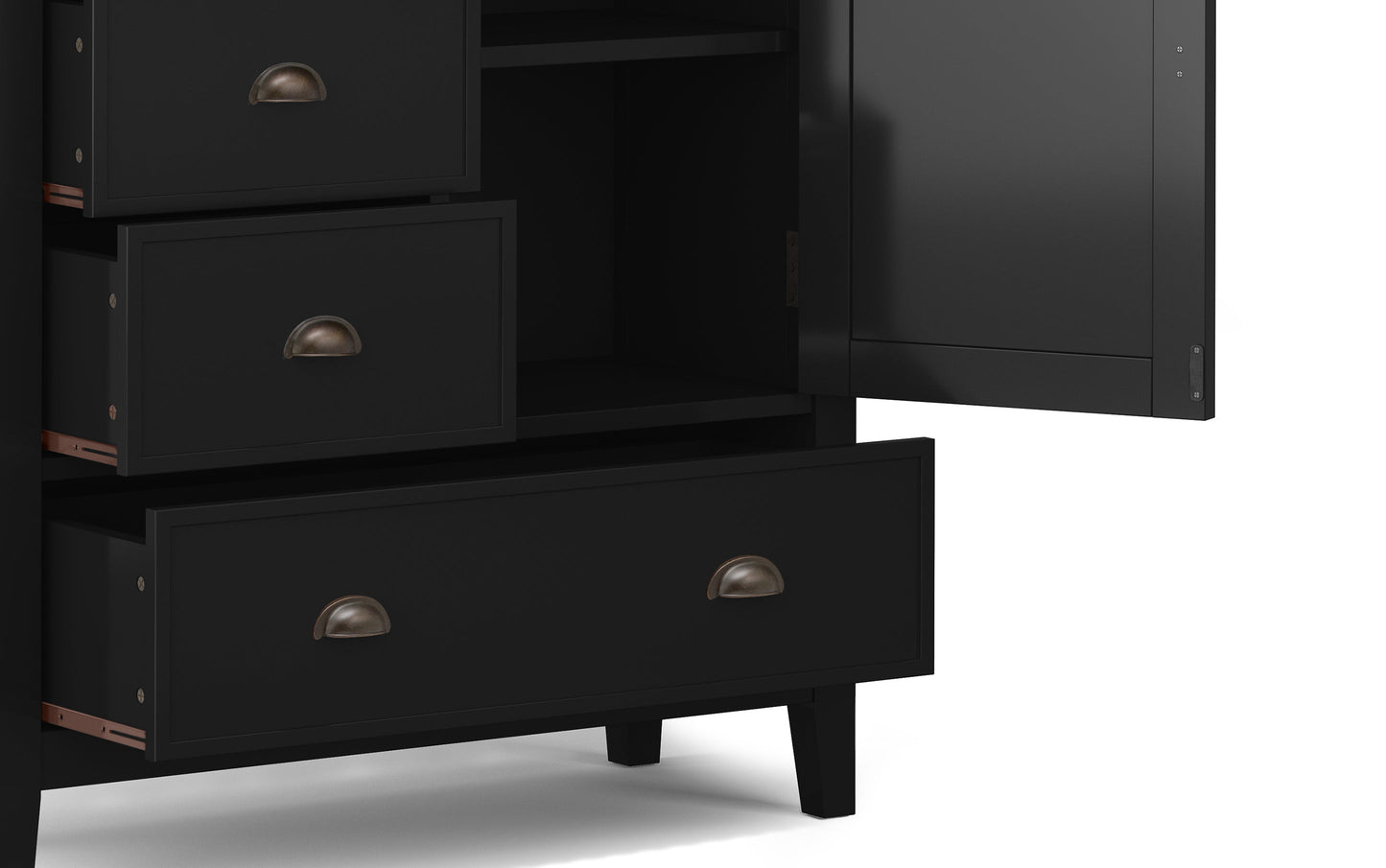 Black | Redmond 39 inch Medium Storage Cabinet