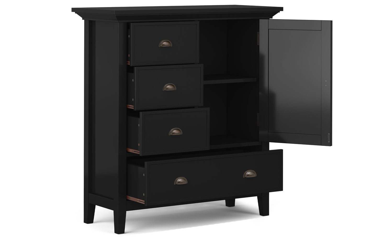 Black | Redmond 39 inch Medium Storage Cabinet