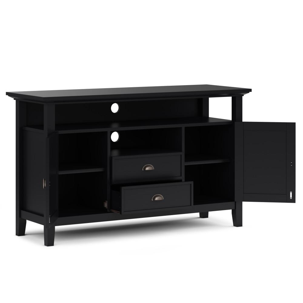 Black | Redmond 54 inch Tall TV Media Stand