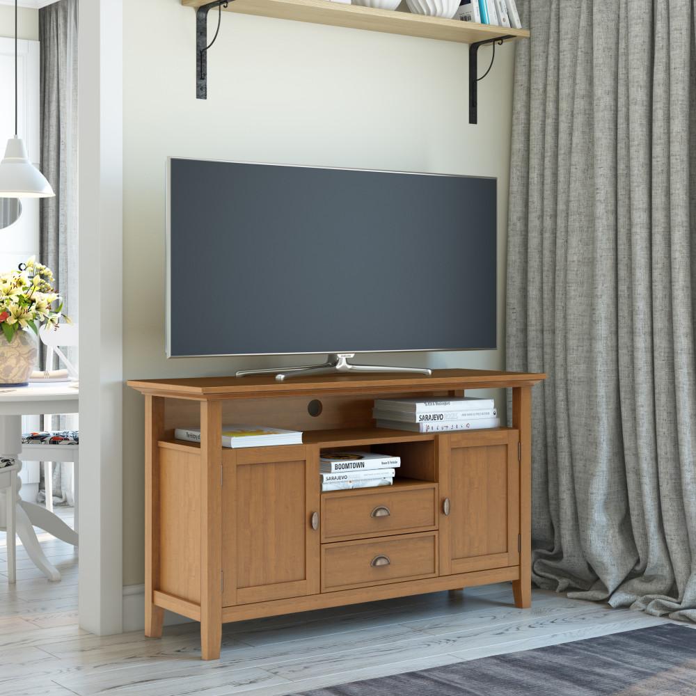 Light Golden Brown | Redmond 54 inch Tall TV Media Stand