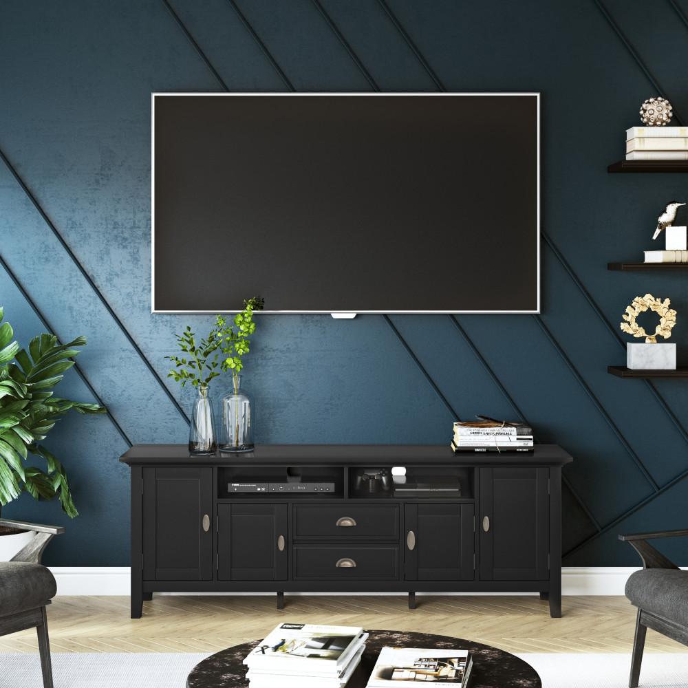 Black | Redmond 72 inch TV Media Stand