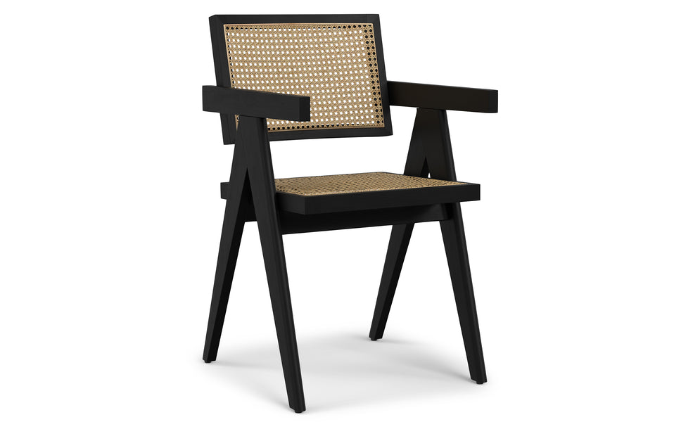 Black Rattan | Regina Dining Arm Chair (Set of 2)