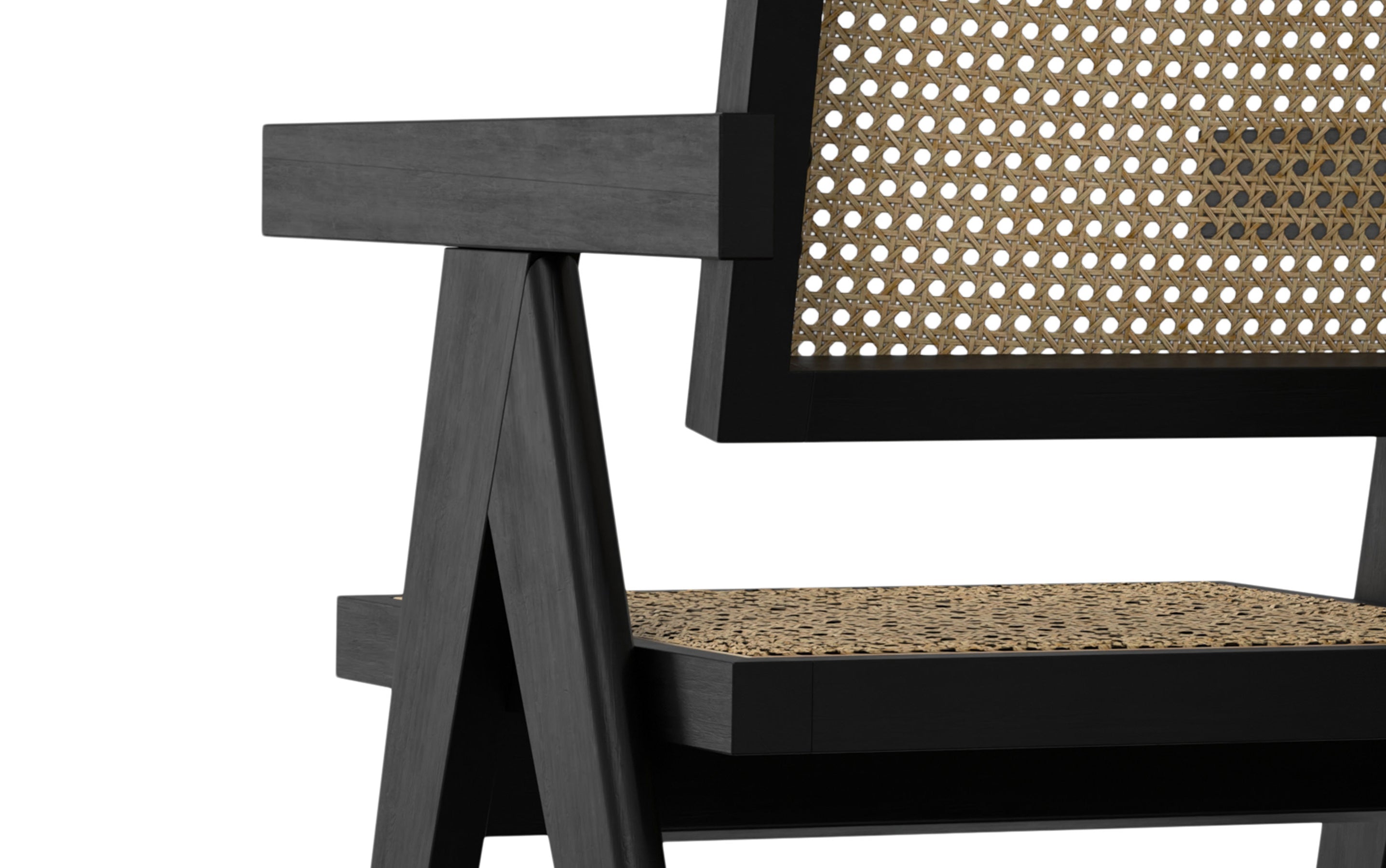 Black Rattan | Regina Dining Arm Chair (Set of 2)