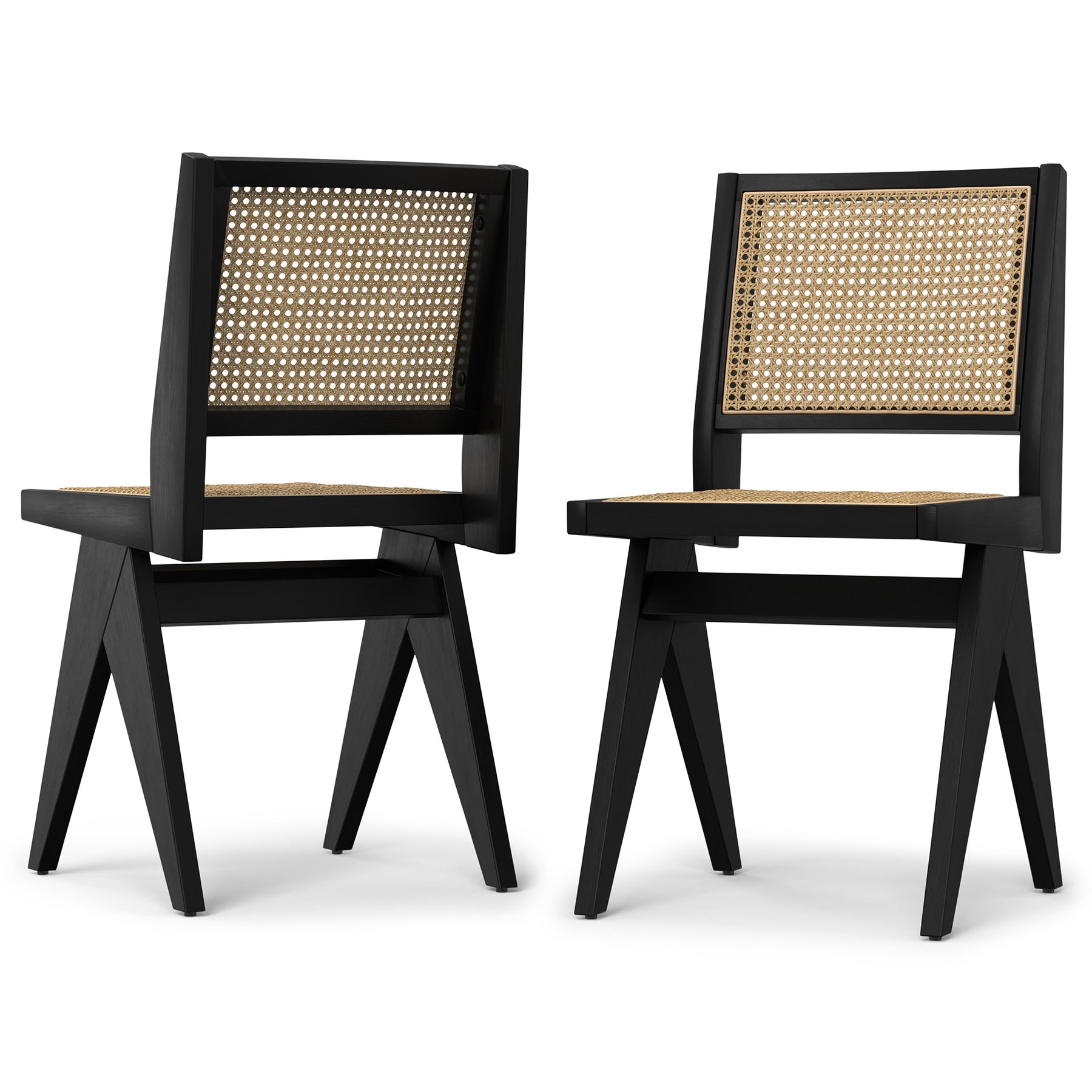 Black Rattan | Regina Dining Chair (Set of 2)