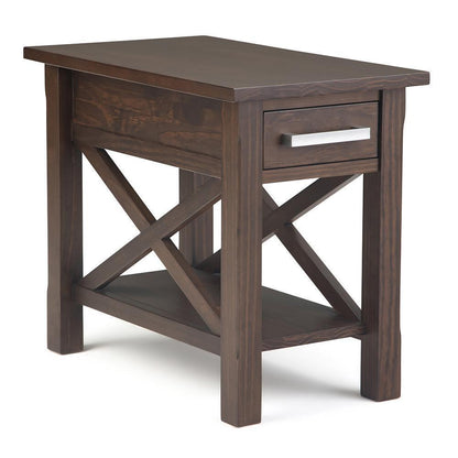 Warm Walnut Brown | Kitchener Narrow Side Table