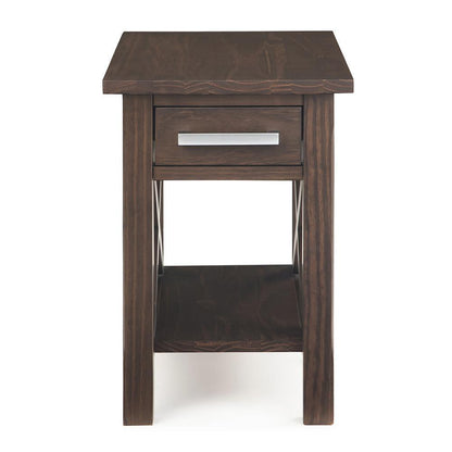 Warm Walnut Brown | Kitchener Narrow Side Table