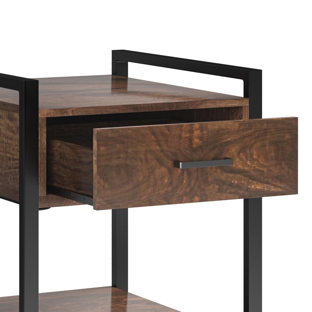 Dark Cognac Brown | Riverside End Table