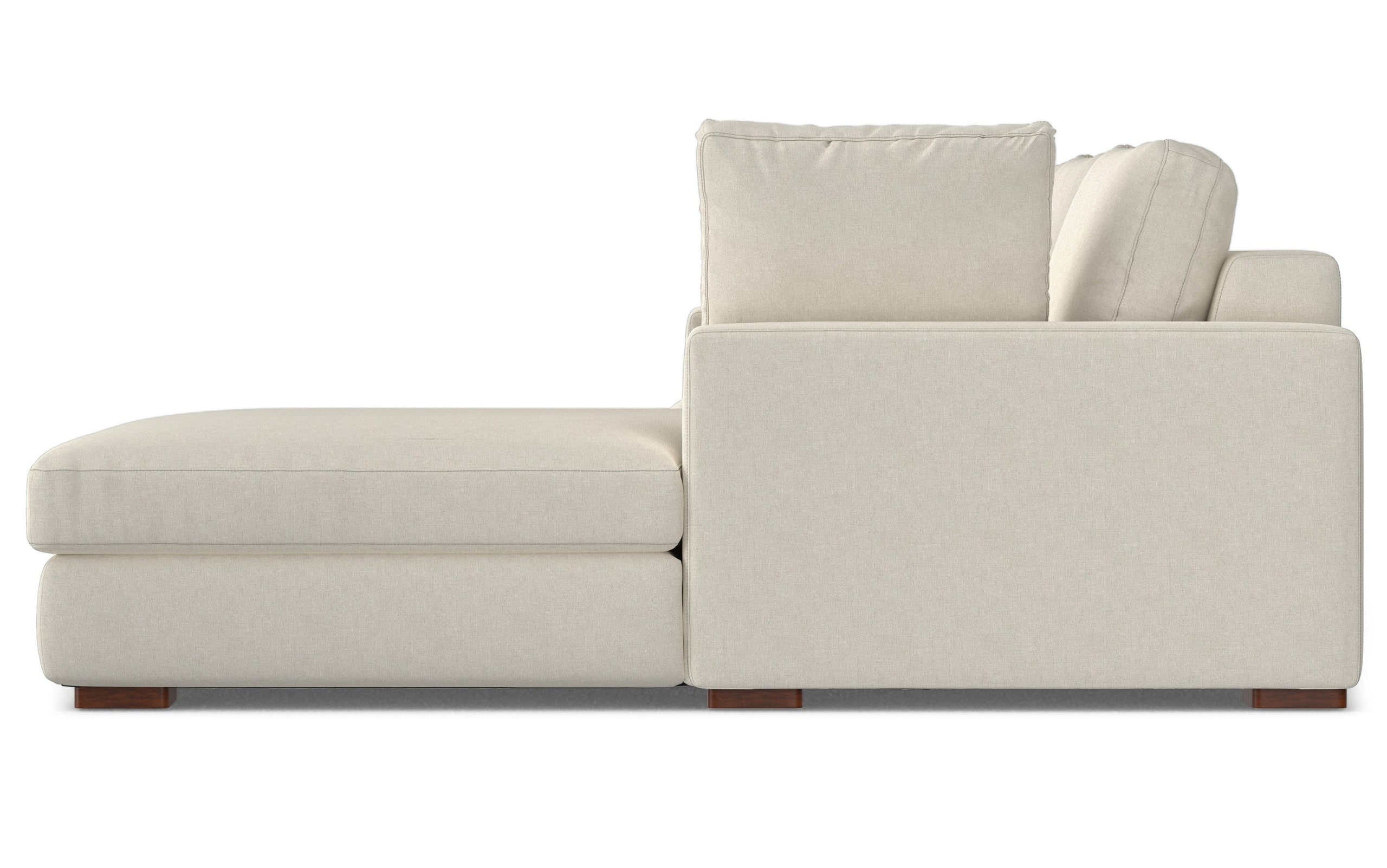 Cream Performance Fabric | Charlie Deep Seater Right Sectional