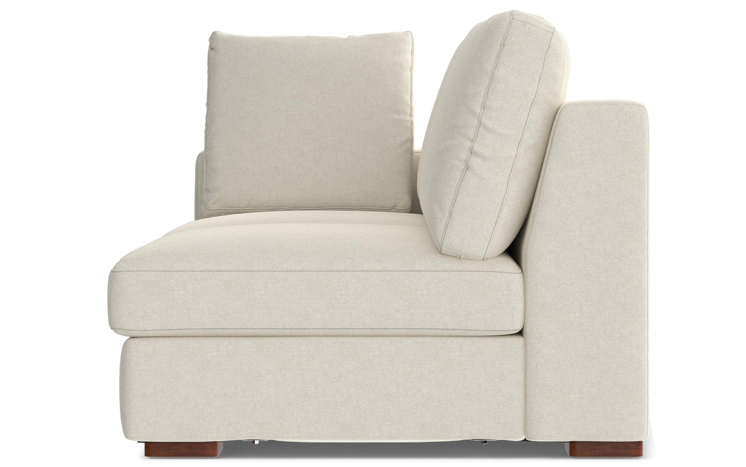 Cream Performance Fabric | Charlie Deep Seater Right Sectional