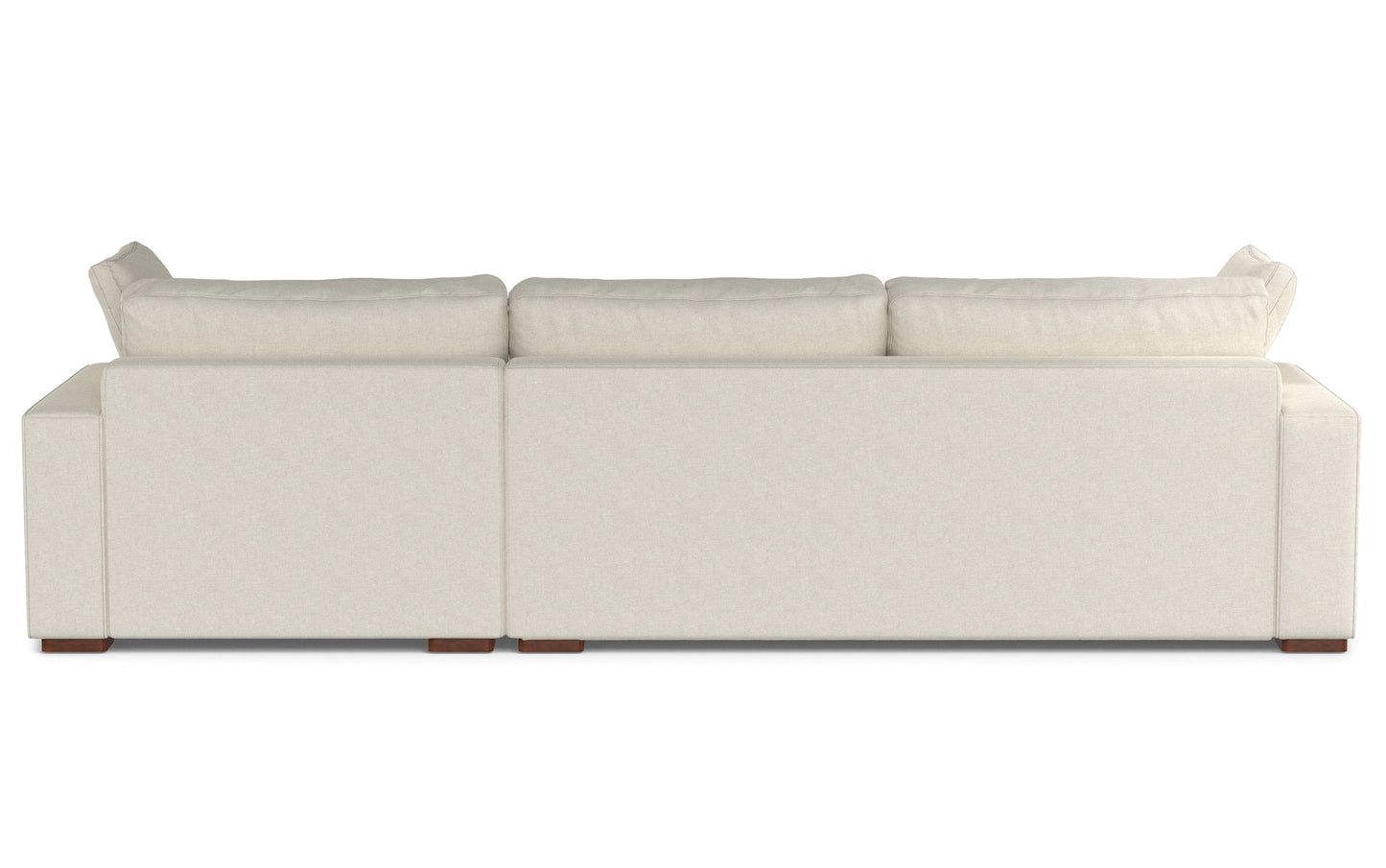 Cream Performance Fabric | Charlie Deep Seater Right Sectional