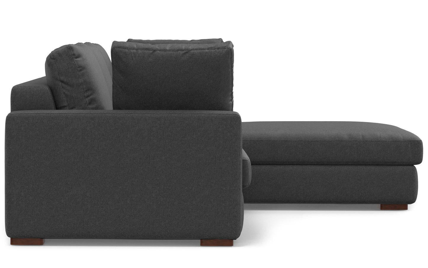 Pebble Grey Performance Fabric | Charlie Deep Seater Right Sectional