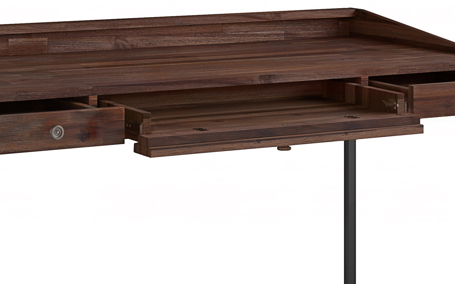 Distressed Charcoal Brown | Ralston Solid Acacia Desk