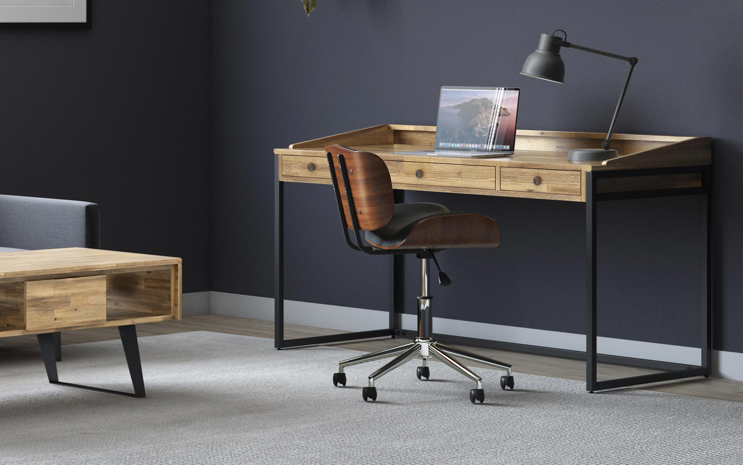 Distressed Golden Wheat | Ralston Solid Acacia Desk