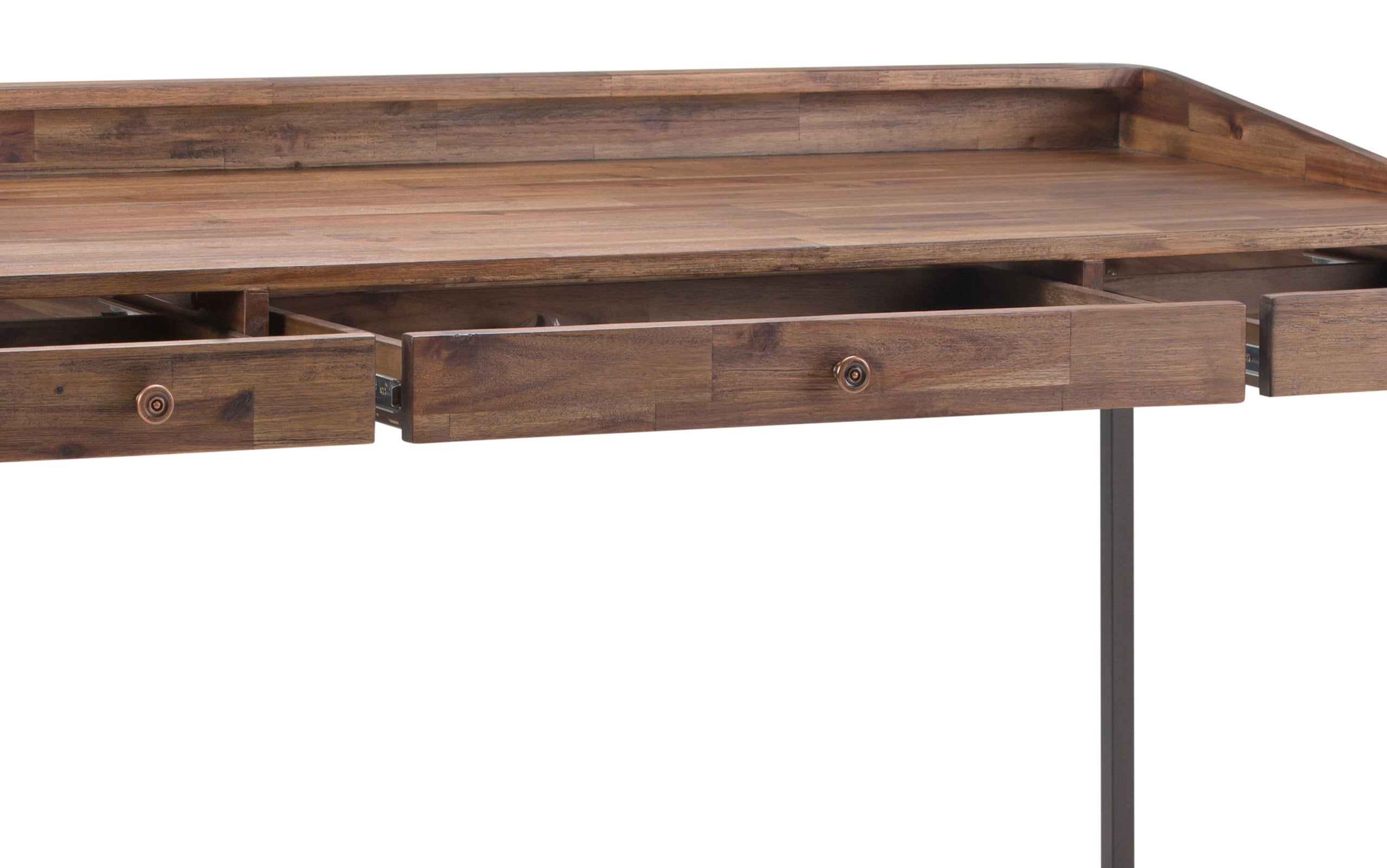 Rustic Natural Aged Brown | Ralston Solid Acacia Desk