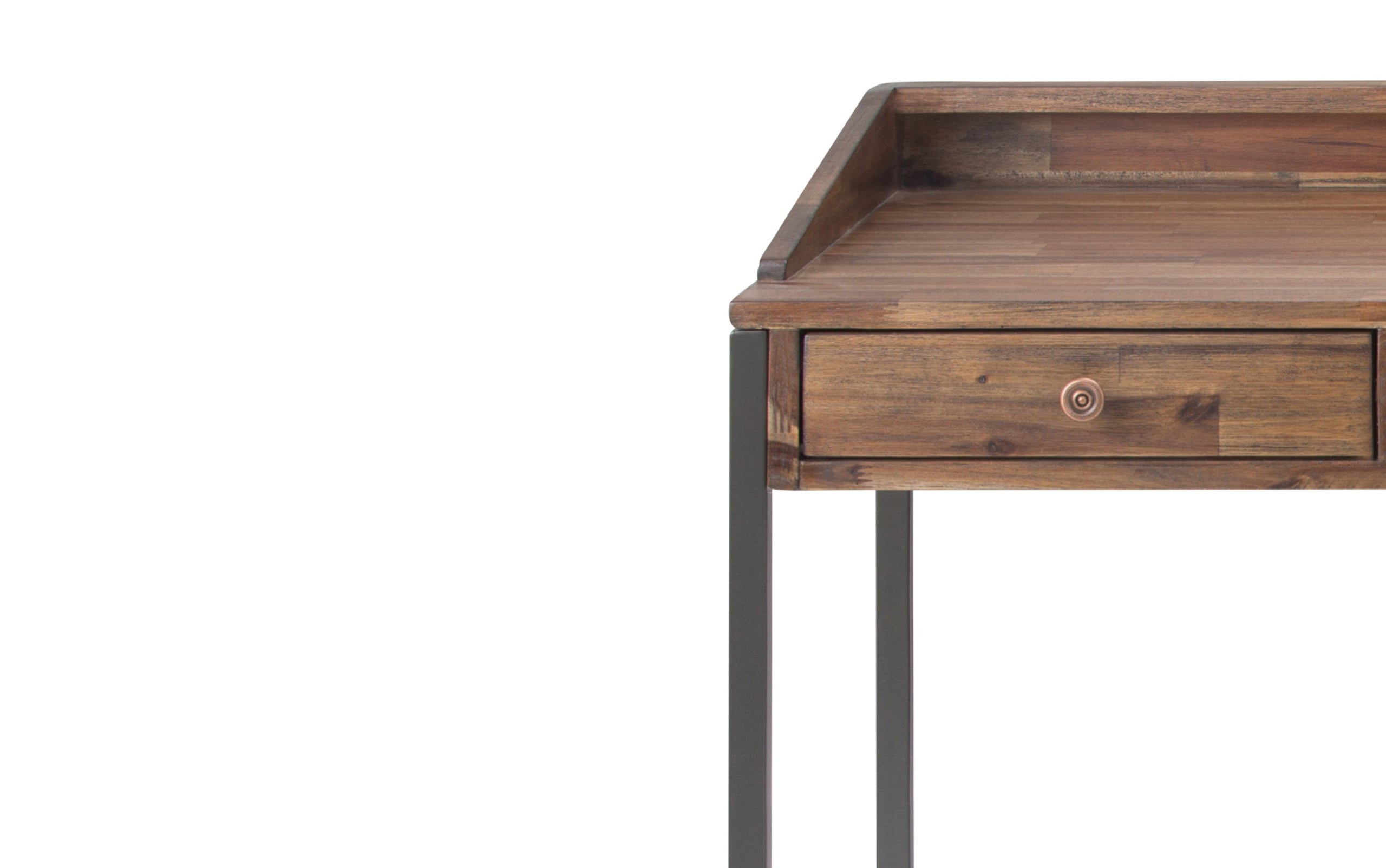 Rustic Natural Aged Brown | Ralston Solid Acacia Desk