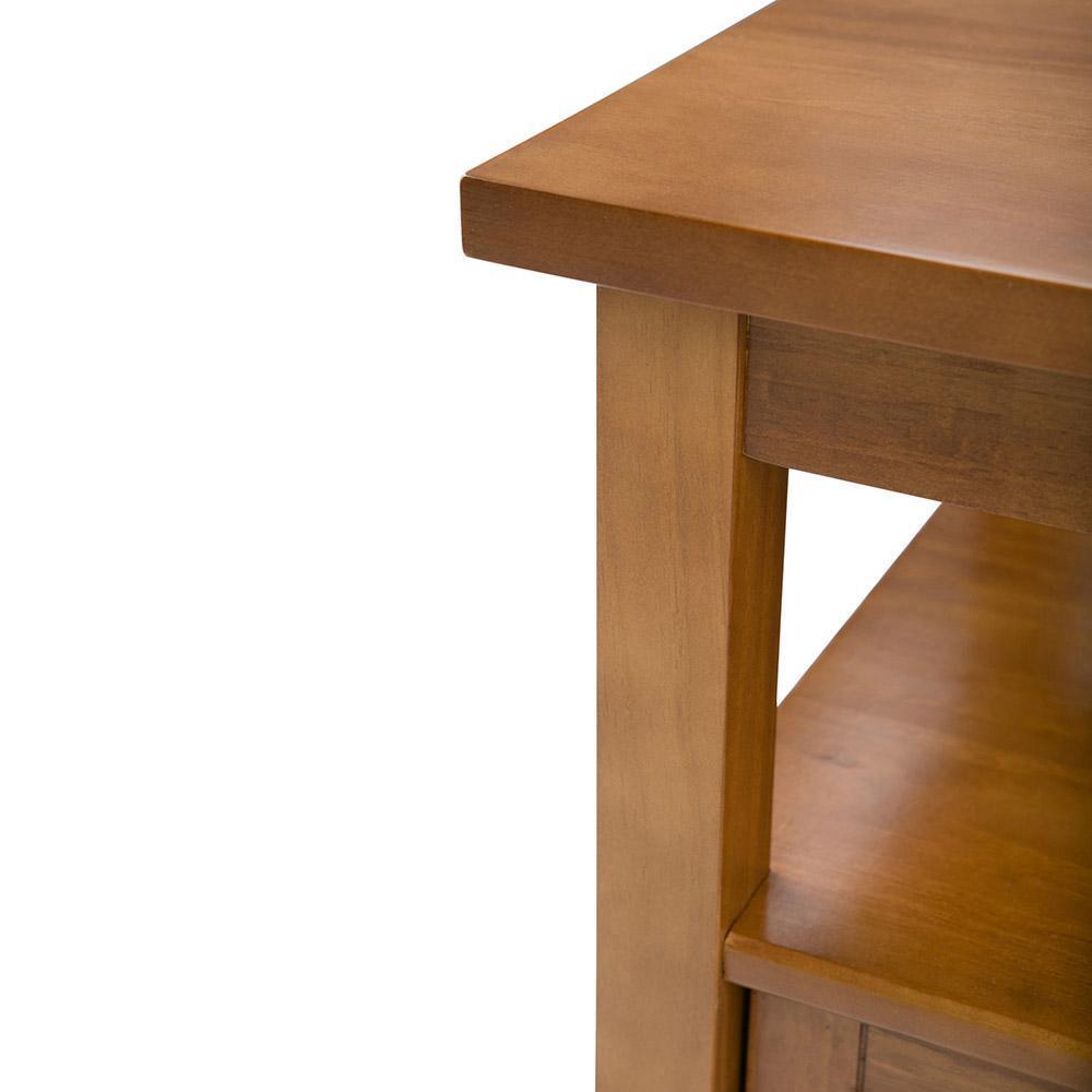 Light Golden Brown | Warm Shaker 20 inch End Side Table