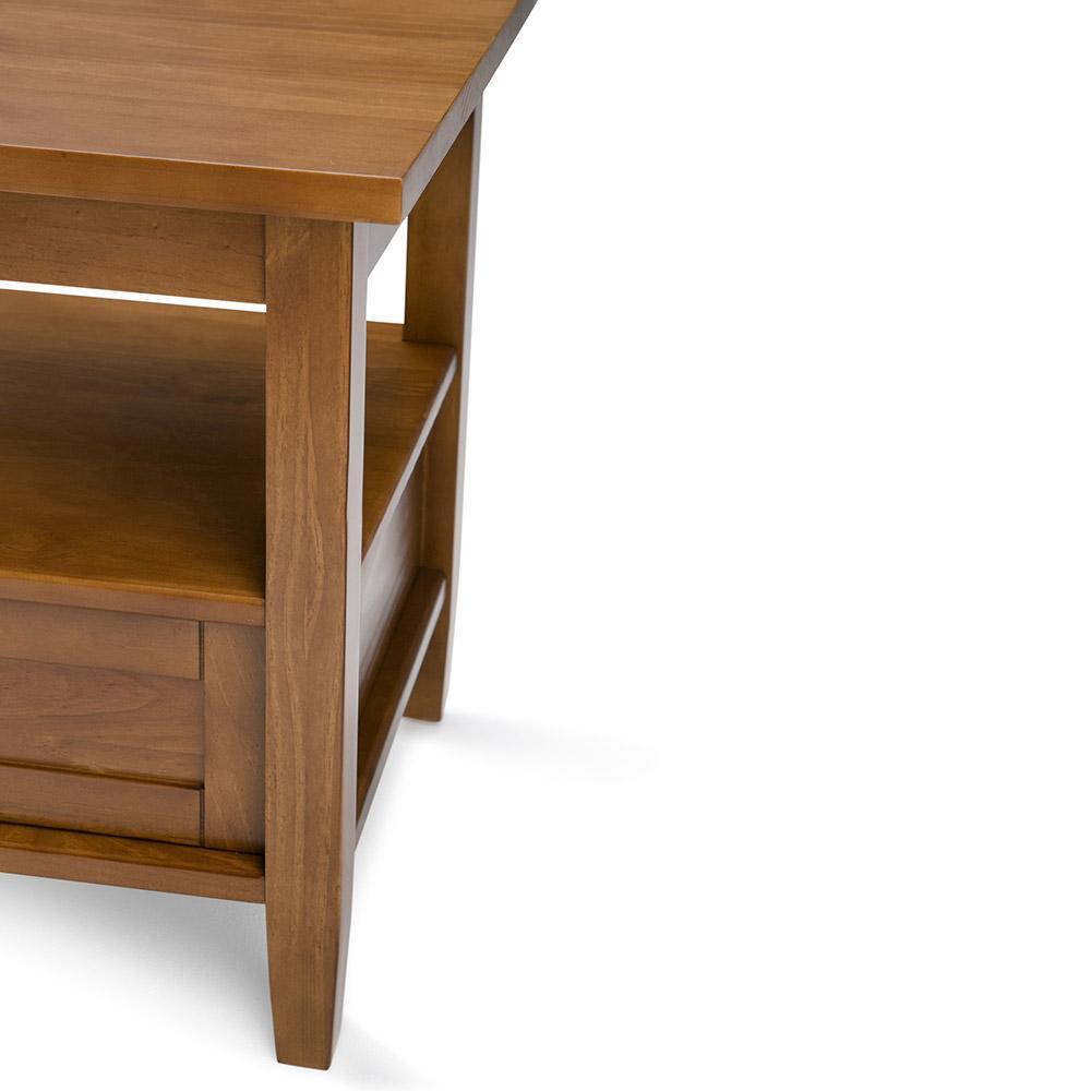 Light Golden Brown | Warm Shaker 20 inch End Side Table