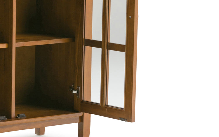 Light Golden Brown | Warm Shaker 32 inch Low Storage Cabinet