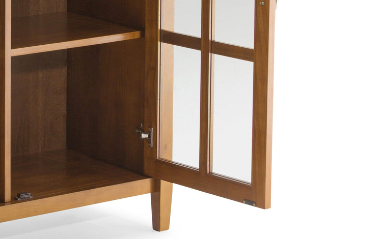 Light Golden Brown | Warm Shaker 39 inch Medium Storage & Media Cabinet