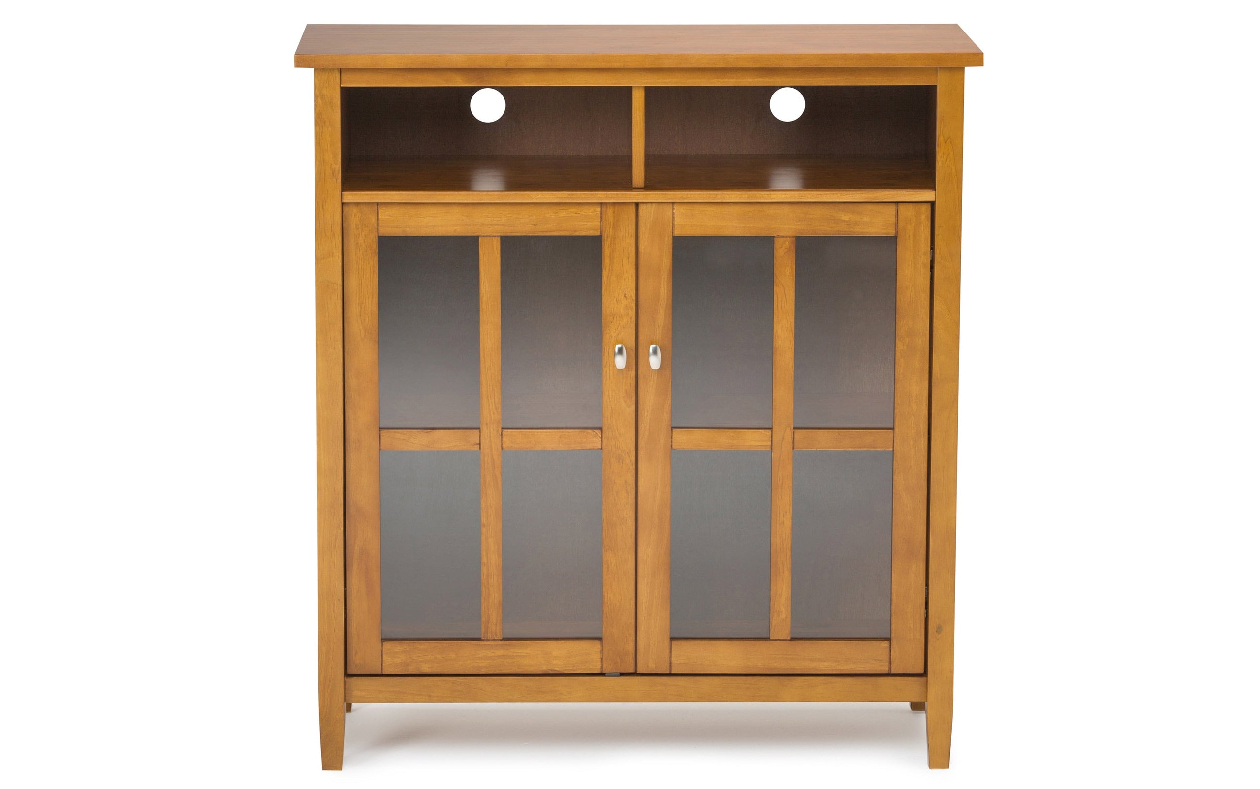 Light Golden Brown | Warm Shaker 39 inch Medium Storage & Media Cabinet