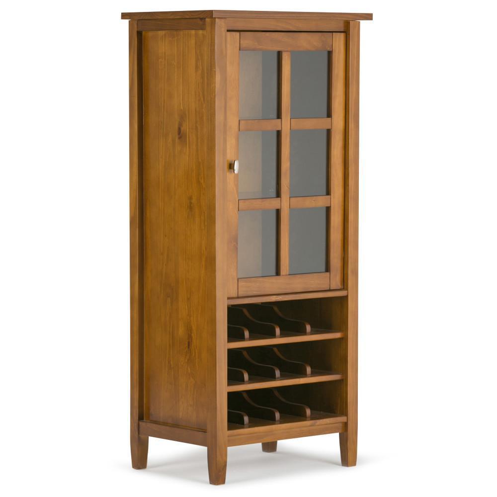 Light Golden Brown | Warm Shaker 22.5 x 50 inch High Storage Wine Rack