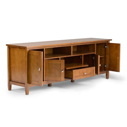 Light Golden Brown | Warm Shaker 72 inch TV Stand