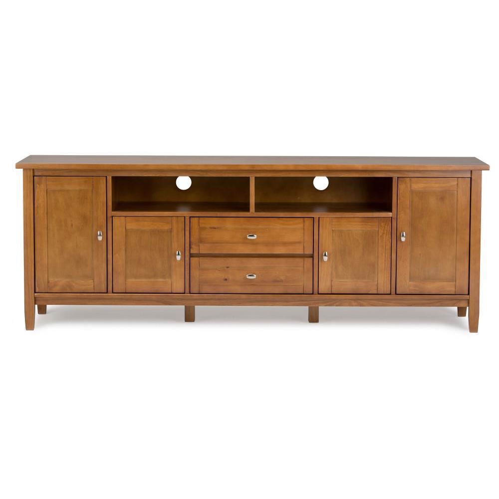 Light Golden Brown | Warm Shaker 72 inch TV Stand