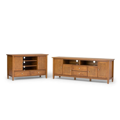 Light Golden Brown | Warm Shaker 72 inch TV Stand