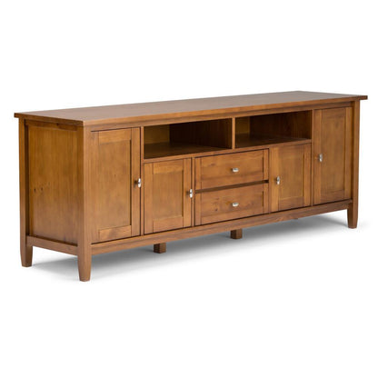 Light Golden Brown | Warm Shaker 72 inch TV Stand