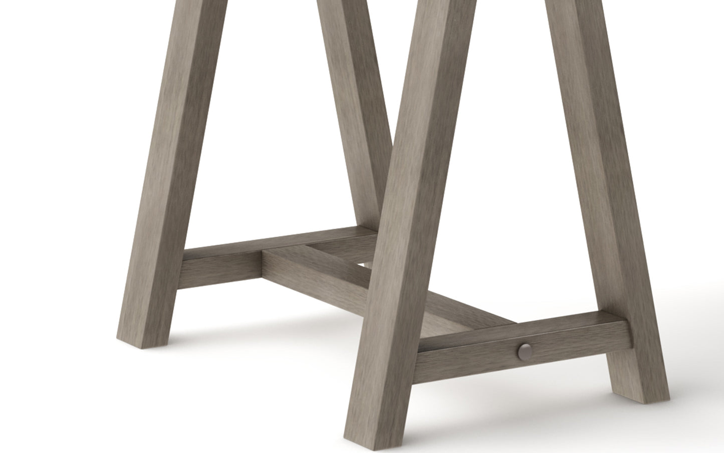 Farmhouse Grey | Sawhorse 60 inch Desk