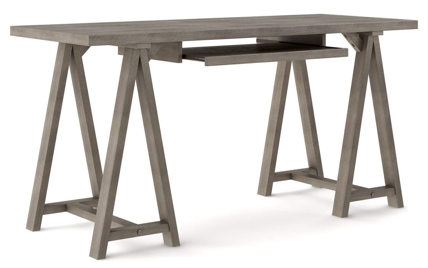 Farmhouse Grey | Sawhorse 60 inch Desk