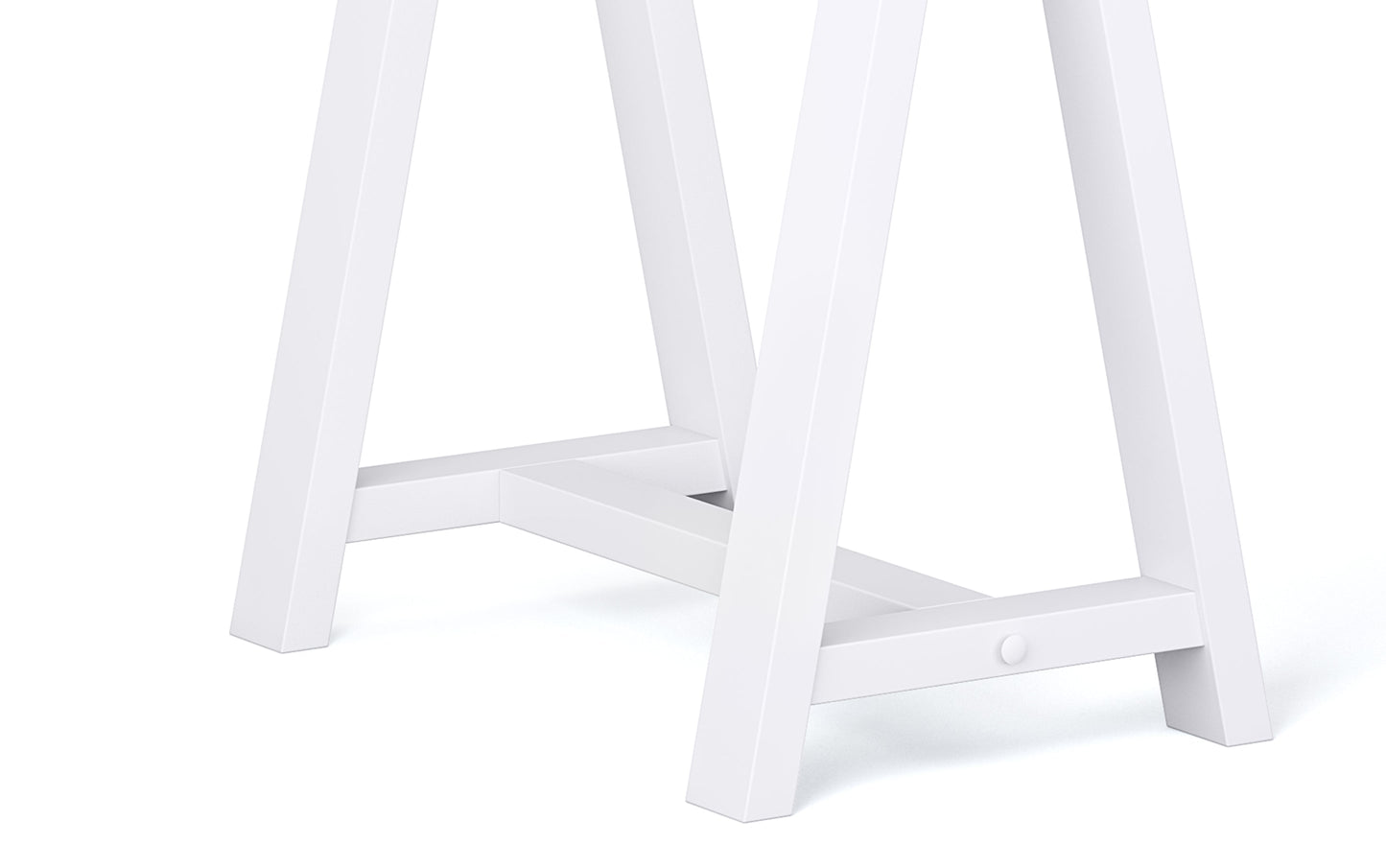 White | Sawhorse 60 inch Desk