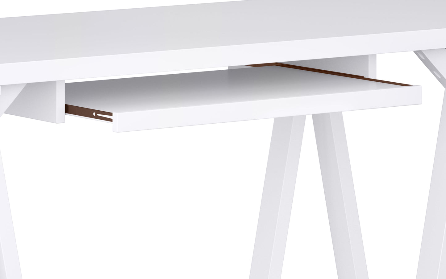 White | Sawhorse 60 inch Desk