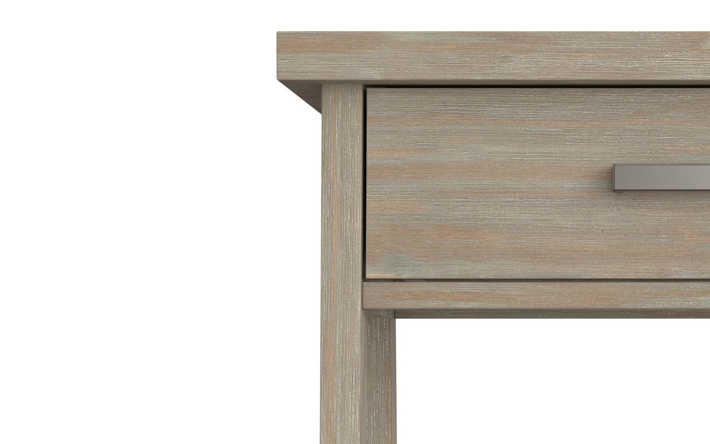 Distressed Grey | Sawhorse Bedside Table