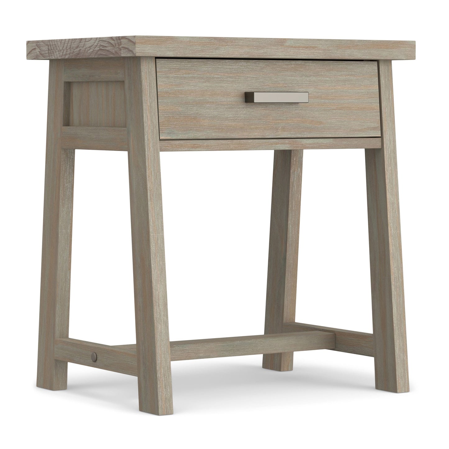 Distressed Grey | Sawhorse Bedside Table