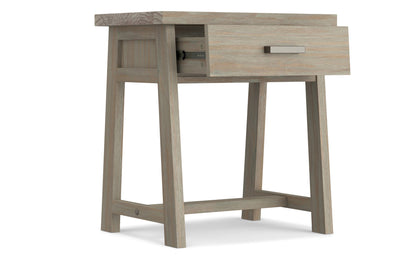 Distressed Grey | Sawhorse Bedside Table