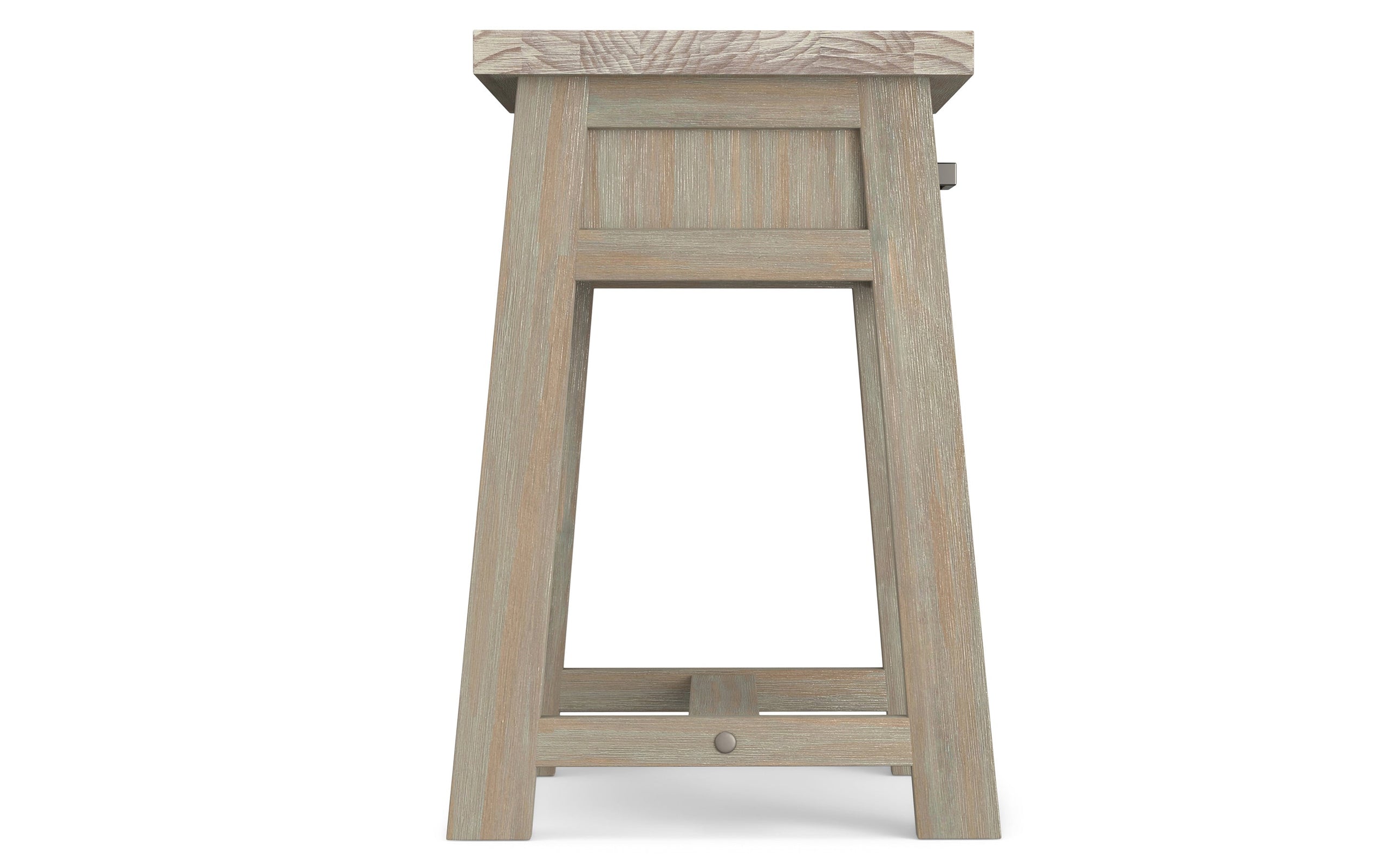 Distressed Grey | Sawhorse Bedside Table