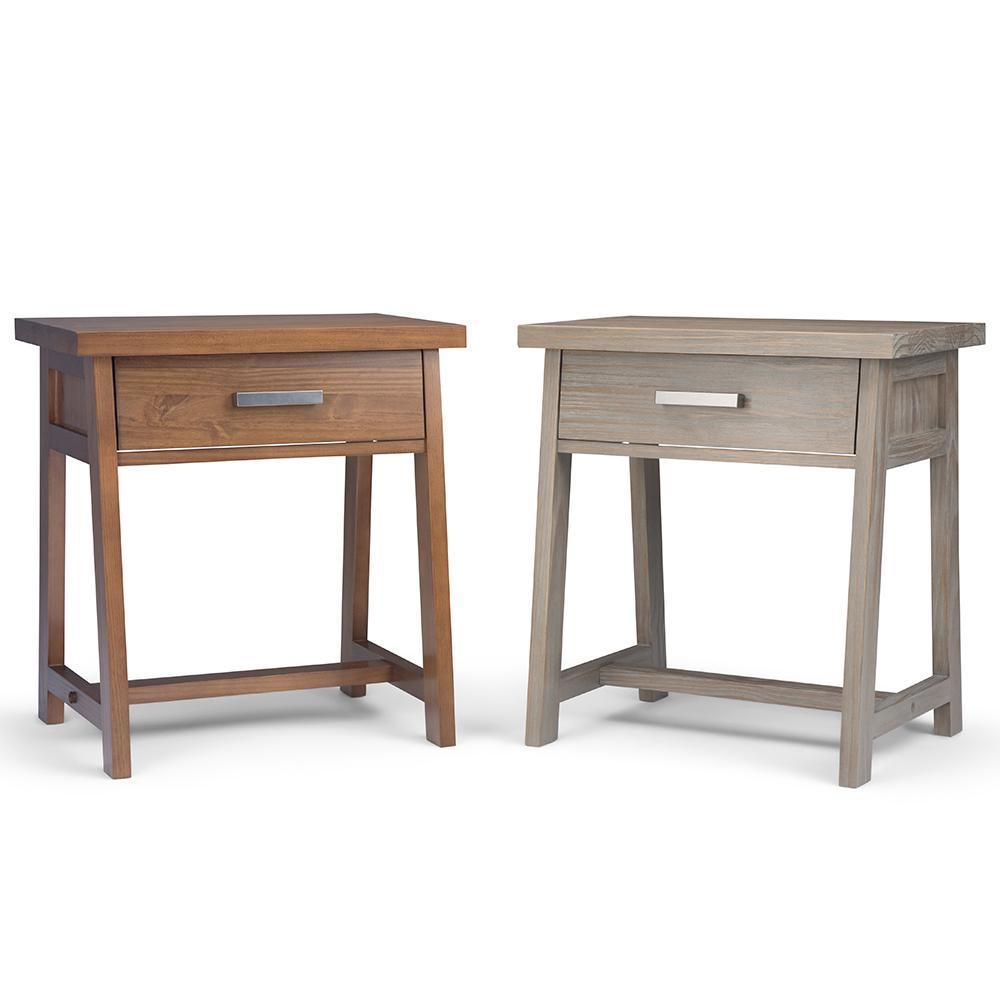 Medium Saddle Brown | Sawhorse Bedside Table