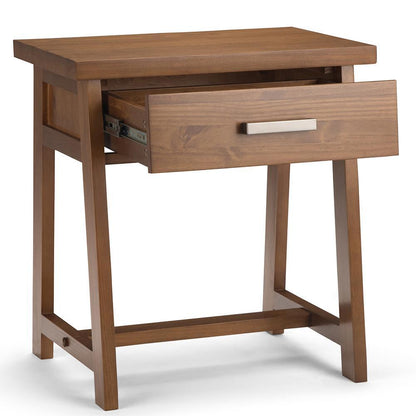 Medium Saddle Brown | Sawhorse Bedside Table