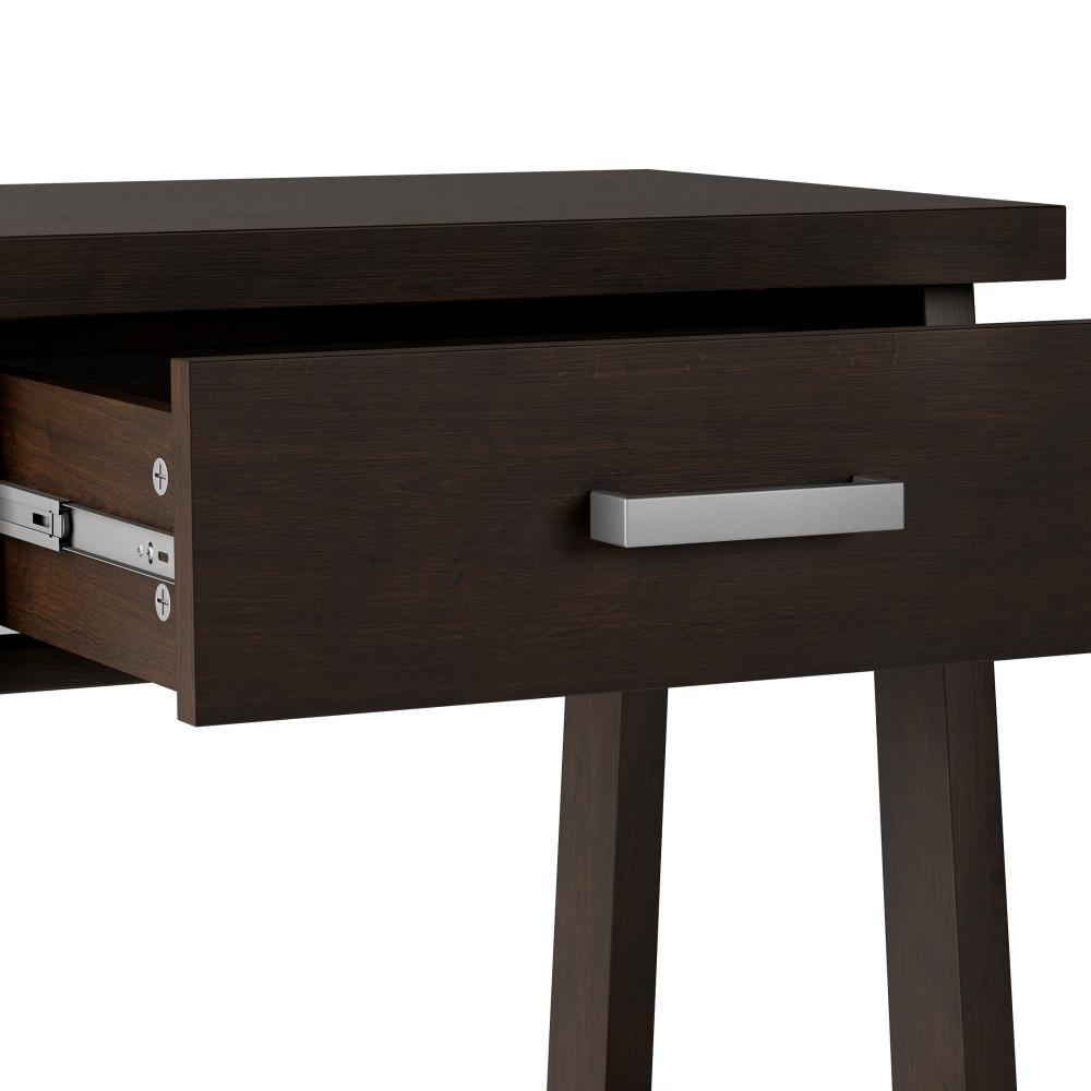 Dark Chestnut Brown | Sawhorse Bedside Table