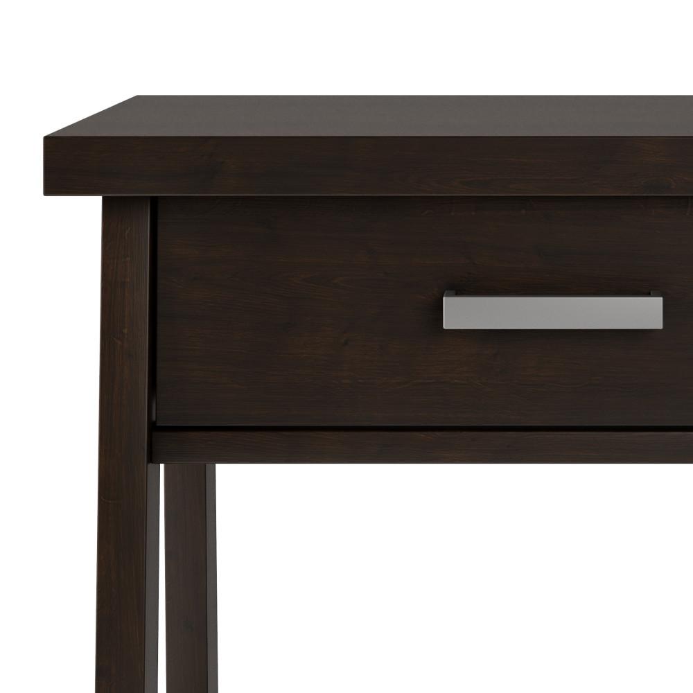 Dark Chestnut Brown | Sawhorse Bedside Table