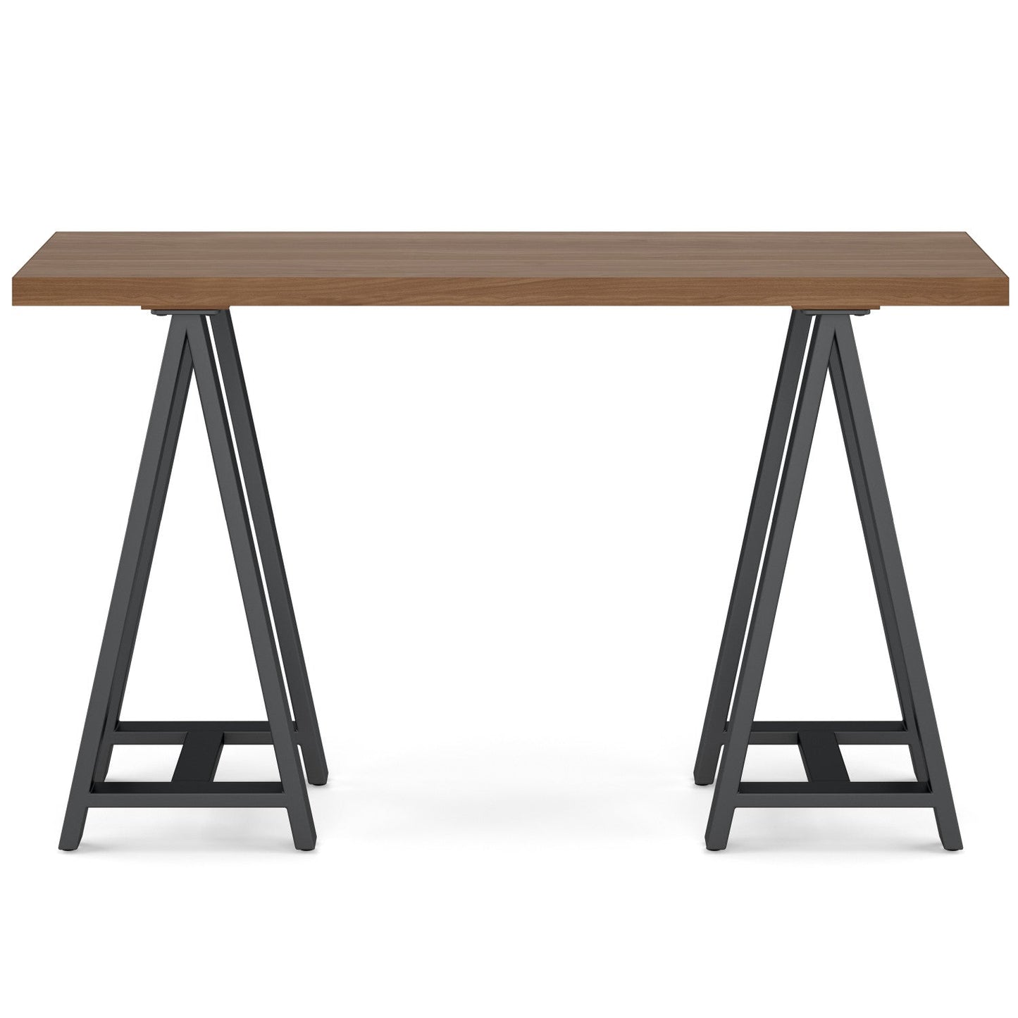 Sawhorse Metal/Wood Console Sofa Table