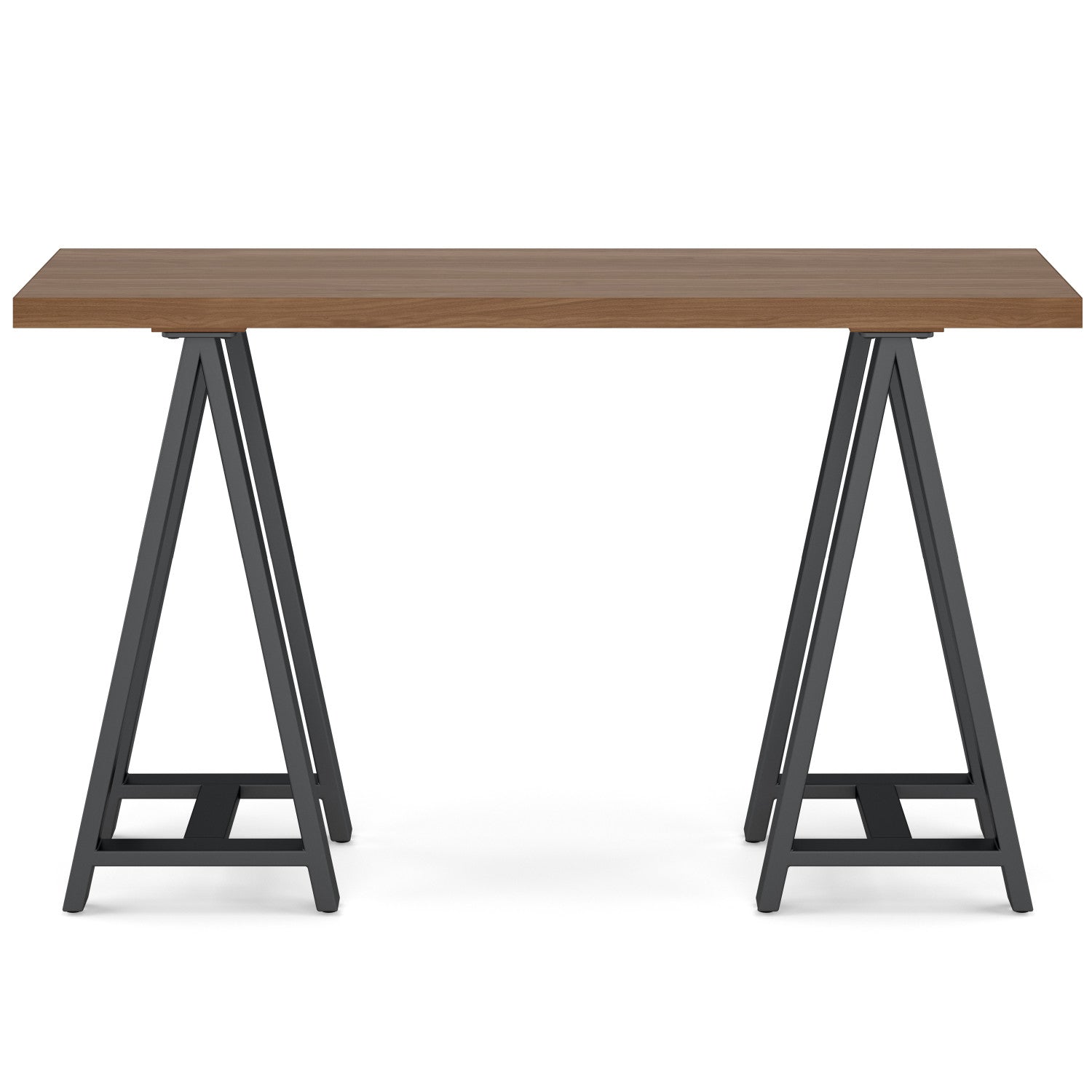 Sawhorse Metal/Wood Console Sofa Table