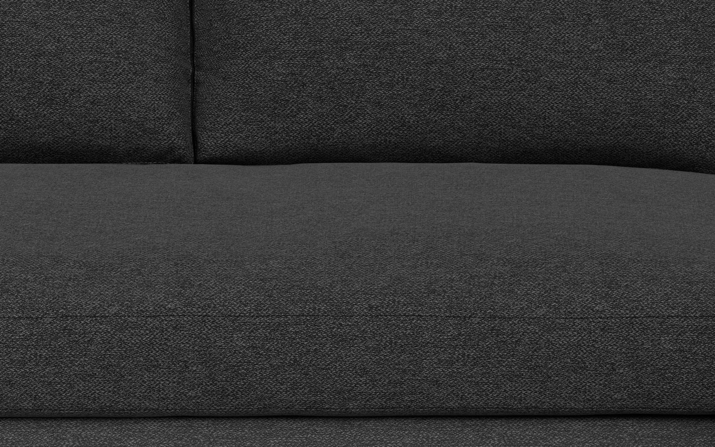 Charcoal Grey Woven-Blend Fabric | Morrison Mid Century Sectional