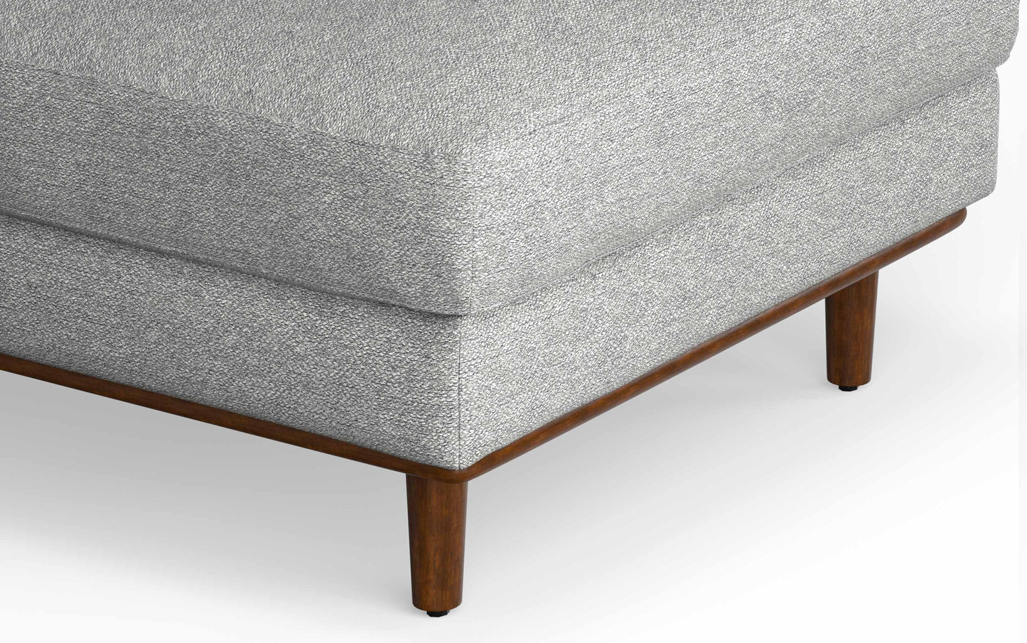 Mist Grey Woven-Blend Fabric | Morrison Mid Century Sectional