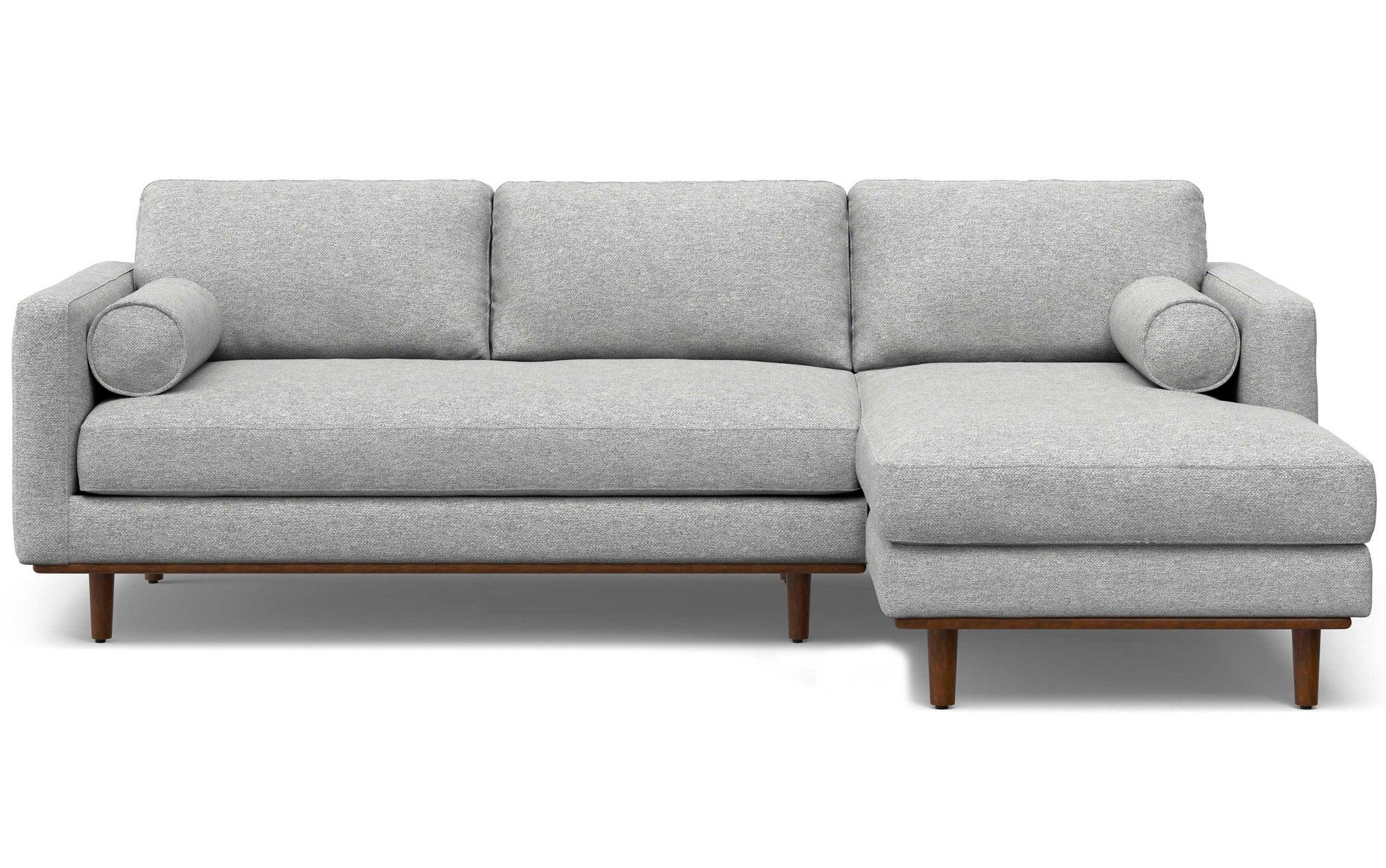 Mist Grey Woven-Blend Fabric | Morrison Mid Century Sectional