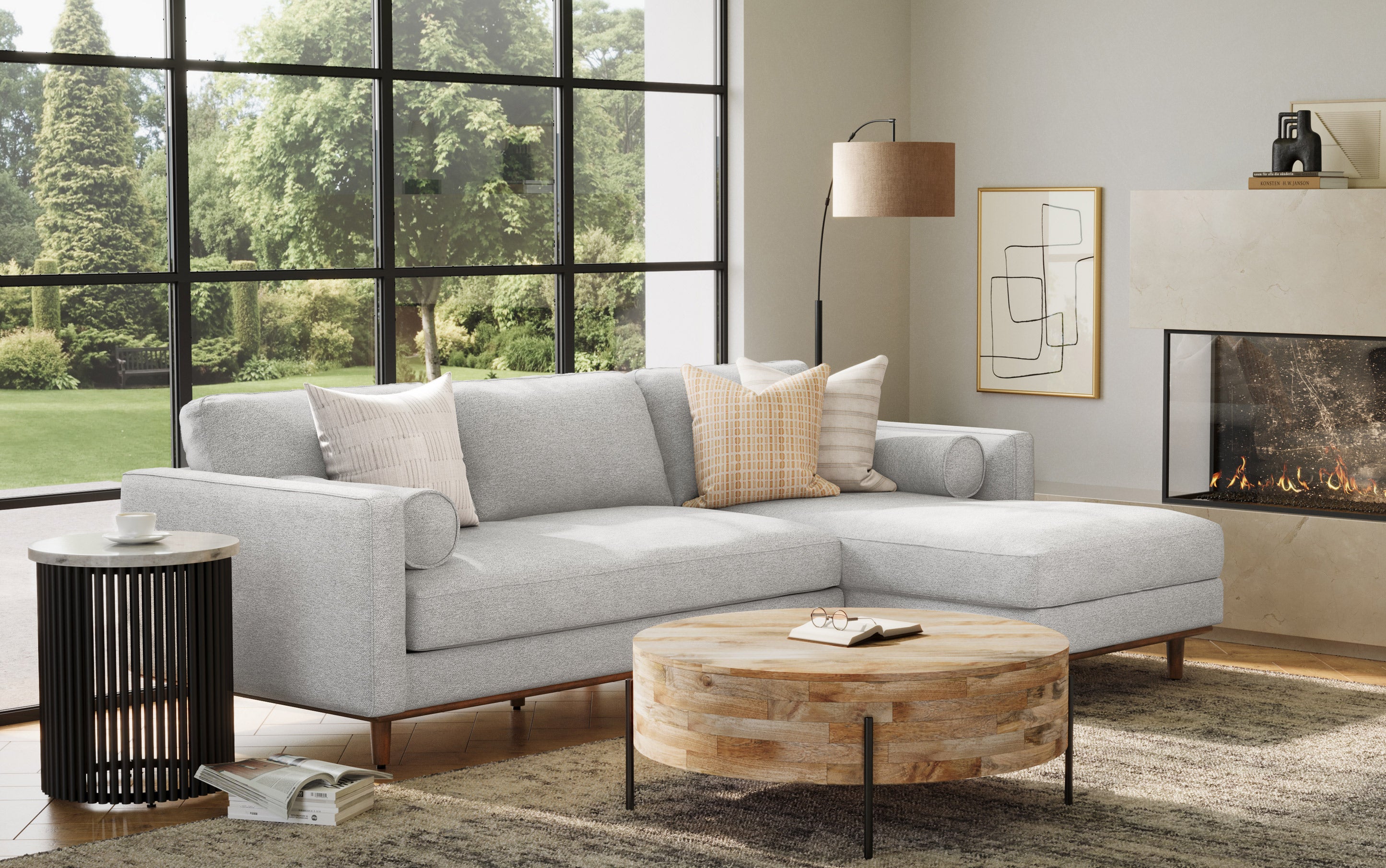 Century deals sectional sofa