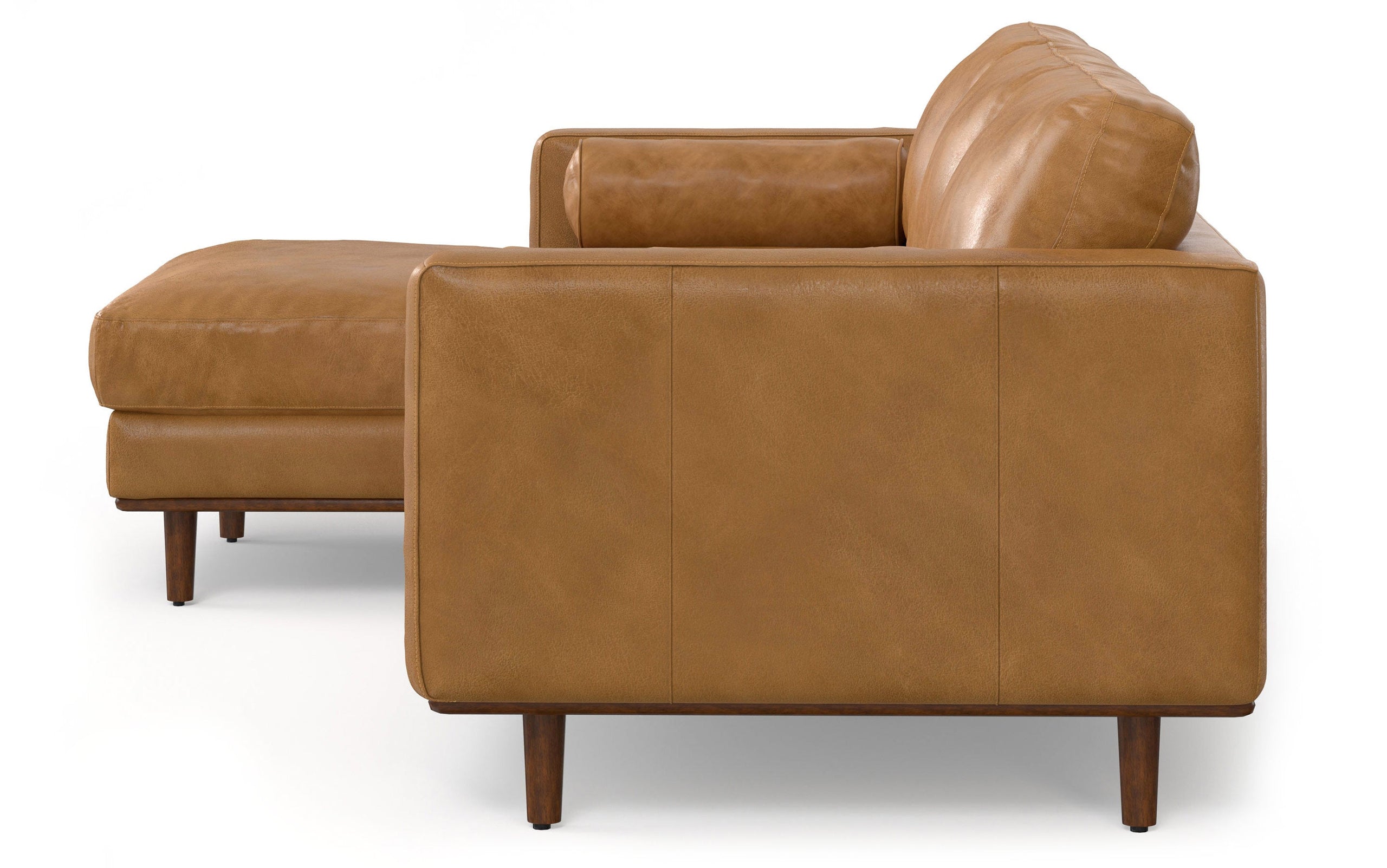 Sienna Genuine Leather | Morrison Left Sectional in Genuine Leather